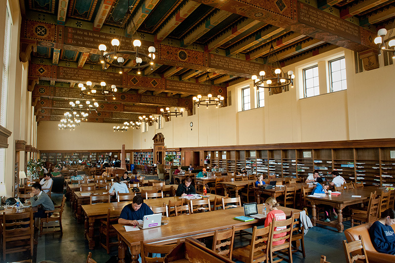 interior of UT Life Sciences Library