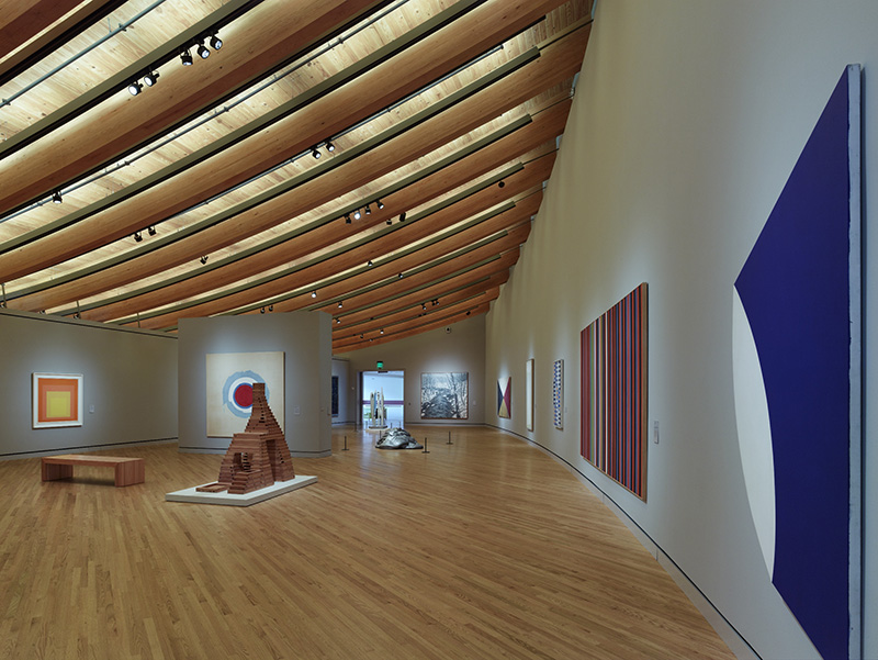 interior gallery of Crystal Bridges museum