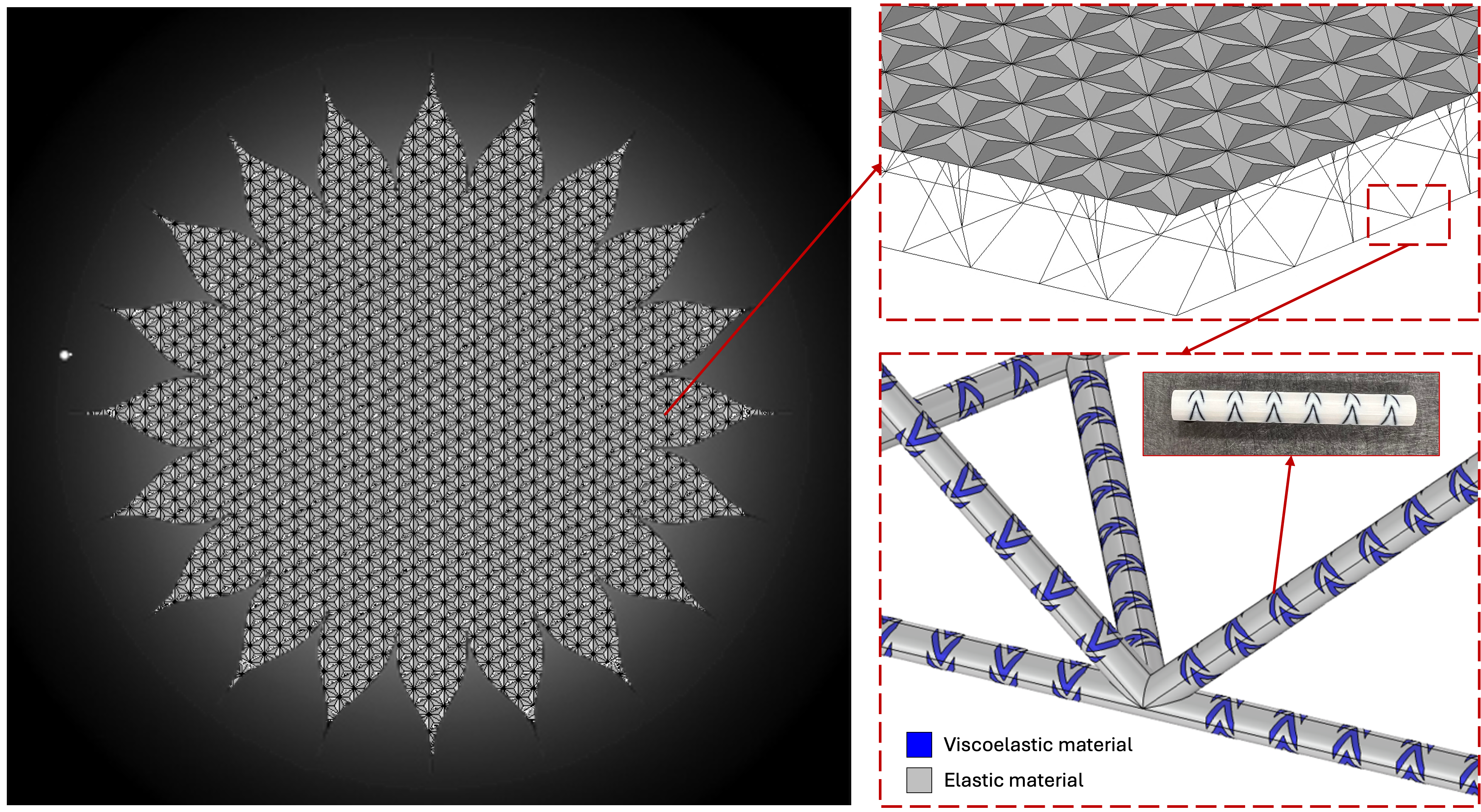 Research graphic of architected metamaterials