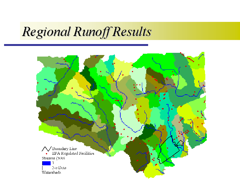 Regional Runoff Results