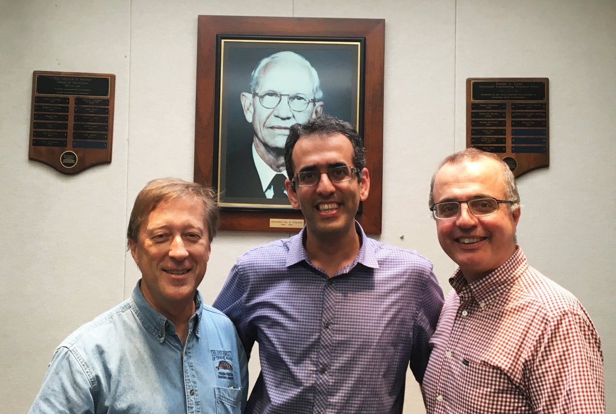 Texas Engineers Todd Helwig, Hossein Yousefpour and Oguzhan Bayrak