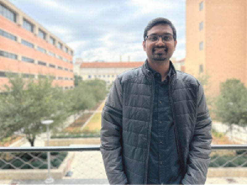 CAEE graduate student Ashray Saxena