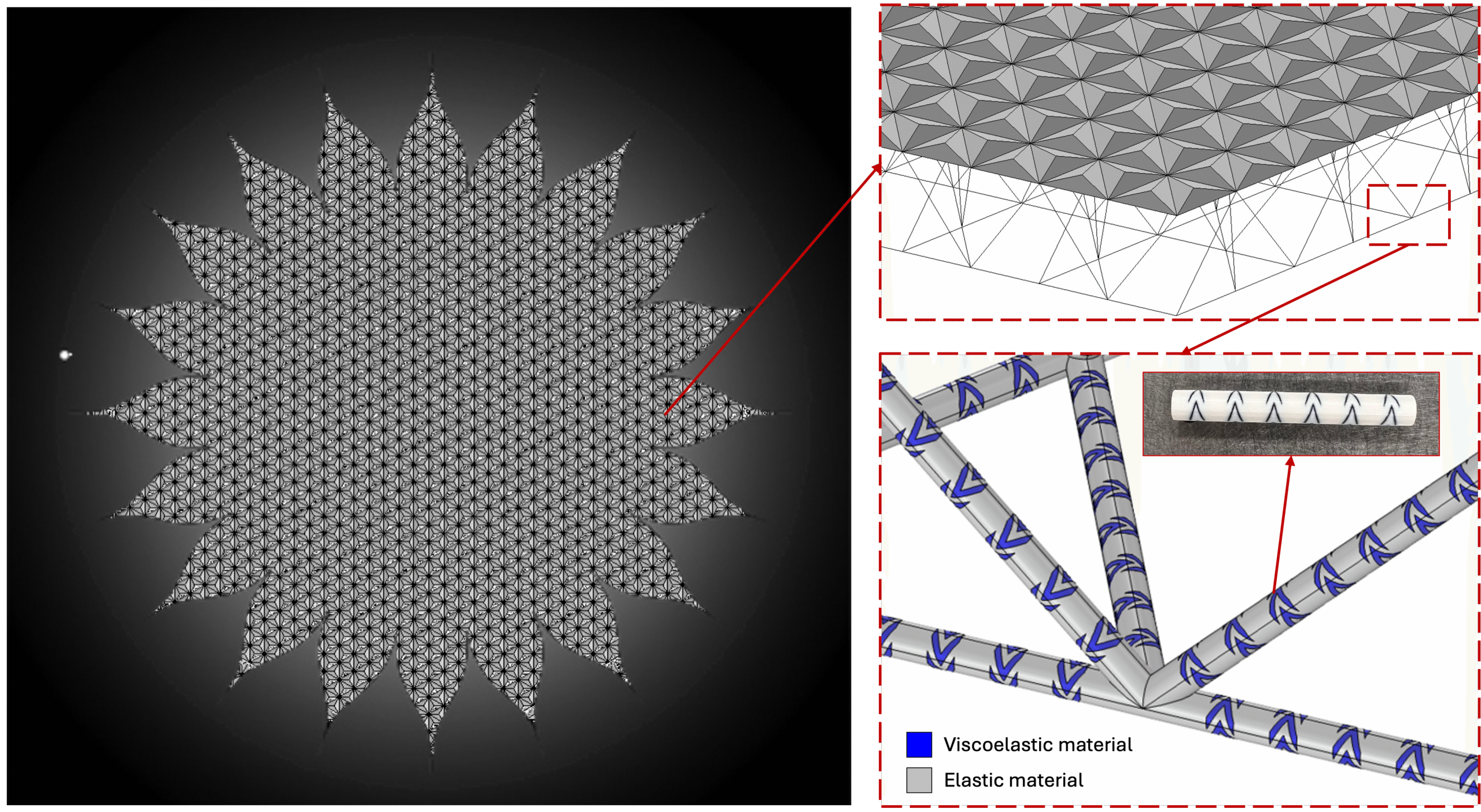 Research graphic of architected metamaterials